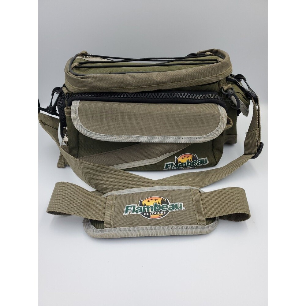 Flambeau Outdoors Fishing/Hunting AZ3 Bag Multiple Zippers Pockets Strap